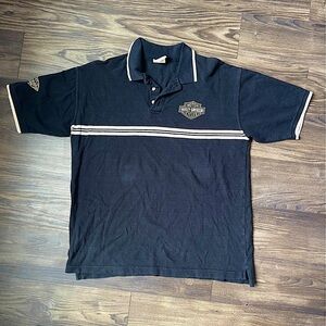 Low Country Vintage Harley Davidson Collared Polo Shirt
